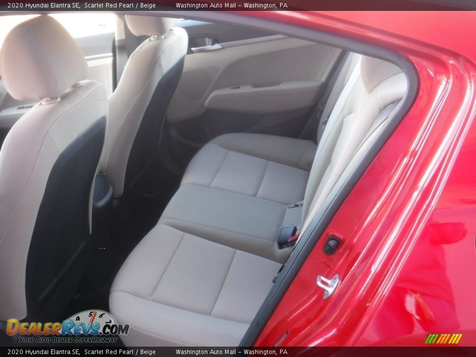 2020 Hyundai Elantra SE Scarlet Red Pearl / Beige Photo #25