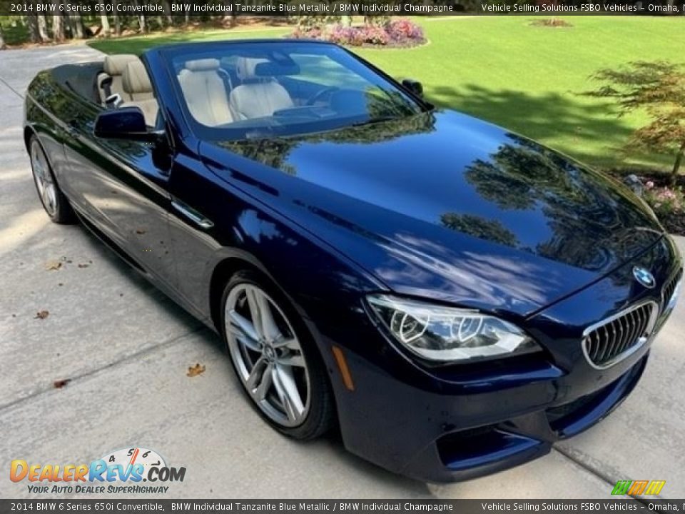 BMW Individual Tanzanite Blue Metallic 2014 BMW 6 Series 650i Convertible Photo #1