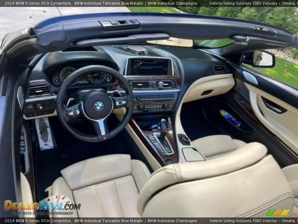 BMW Individual Champagne Interior - 2014 BMW 6 Series 650i Convertible Photo #8