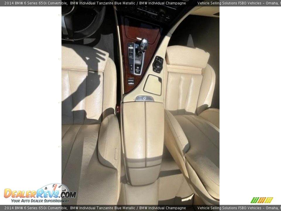 2014 BMW 6 Series 650i Convertible BMW Individual Tanzanite Blue Metallic / BMW Individual Champagne Photo #15