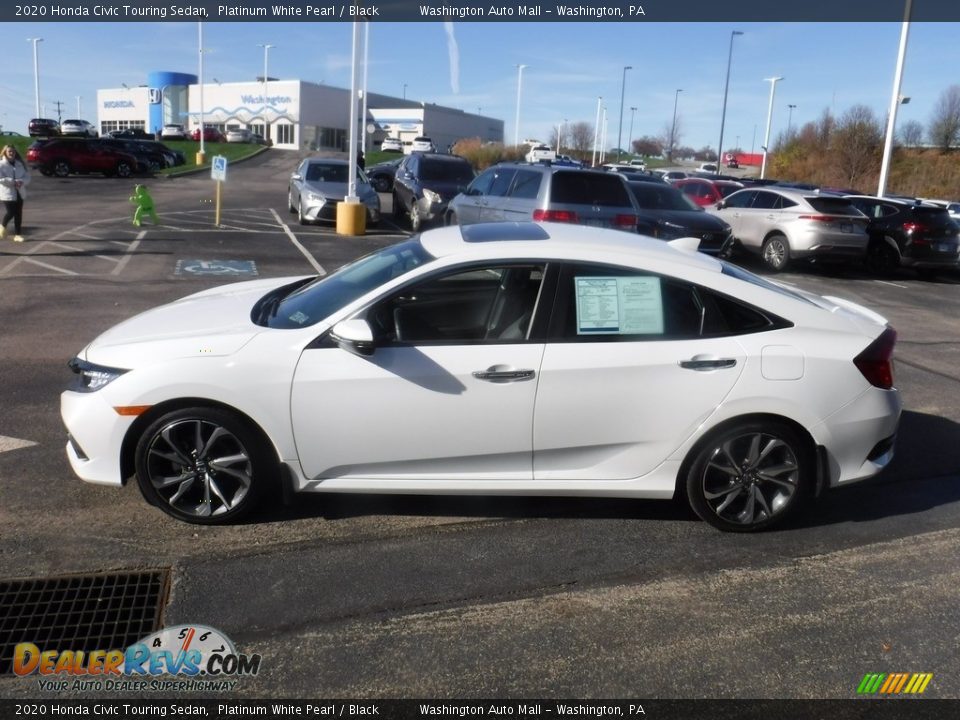 2020 Honda Civic Touring Sedan Platinum White Pearl / Black Photo #7