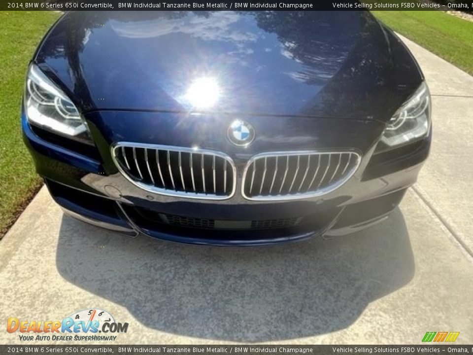 2014 BMW 6 Series 650i Convertible BMW Individual Tanzanite Blue Metallic / BMW Individual Champagne Photo #20