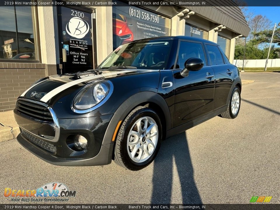 2019 Mini Hardtop Cooper 4 Door Midnight Black / Carbon Black Photo #2