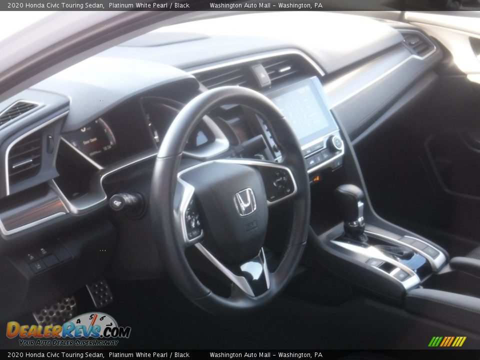 2020 Honda Civic Touring Sedan Platinum White Pearl / Black Photo #14