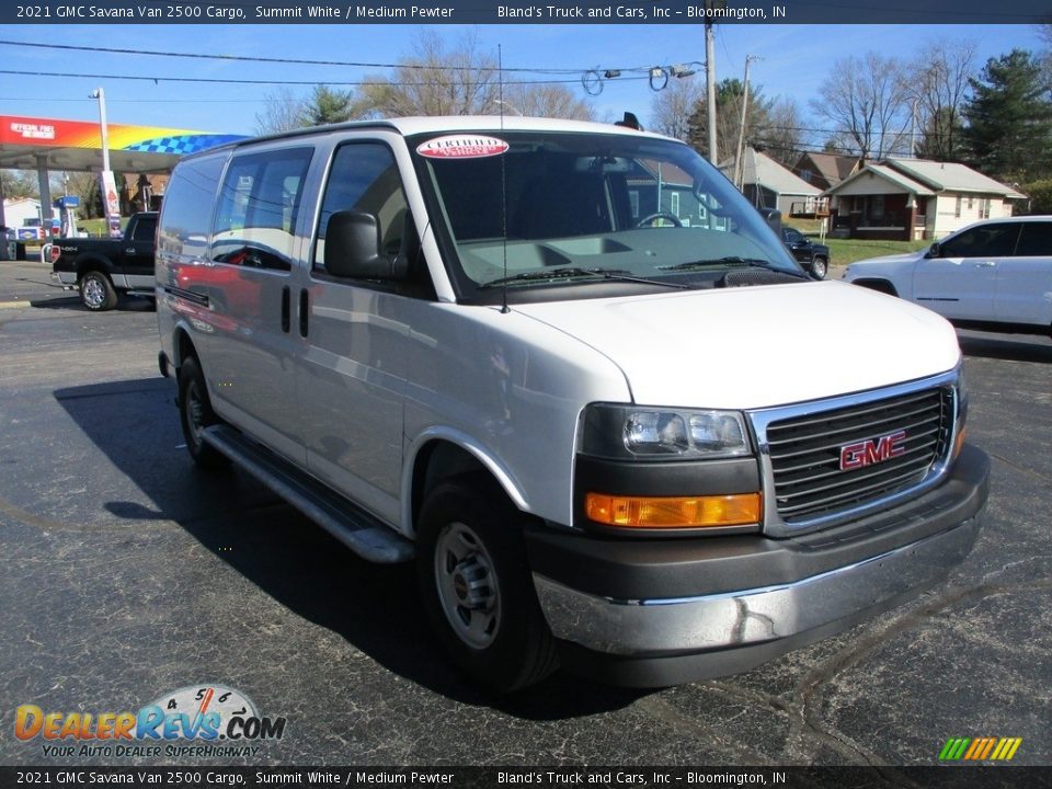 2021 GMC Savana Van 2500 Cargo Summit White / Medium Pewter Photo #5