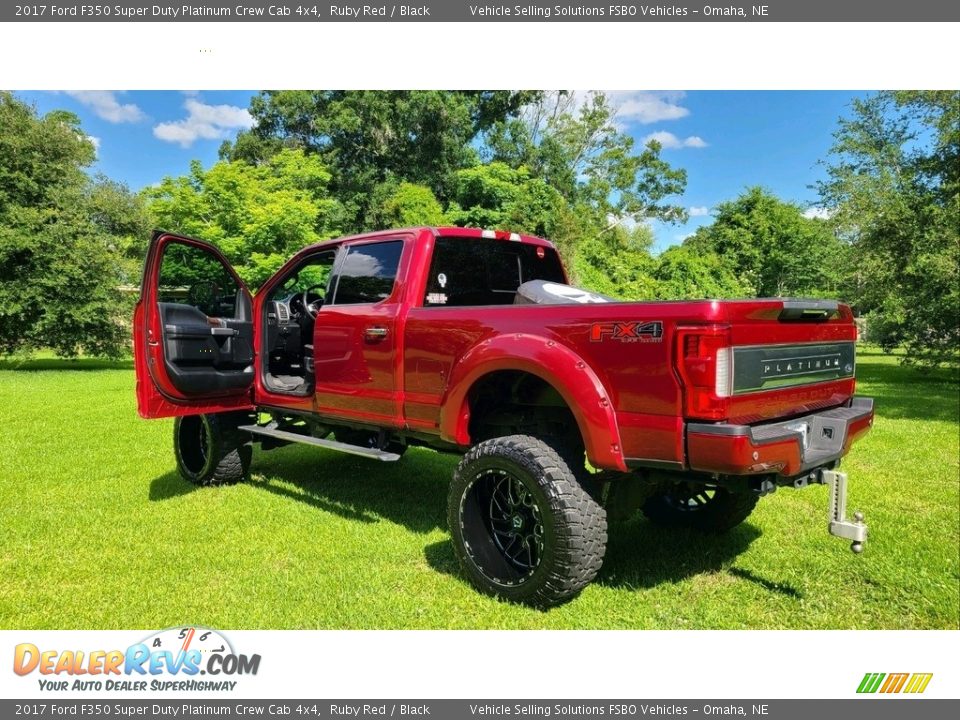 2017 Ford F350 Super Duty Platinum Crew Cab 4x4 Ruby Red / Black Photo #3