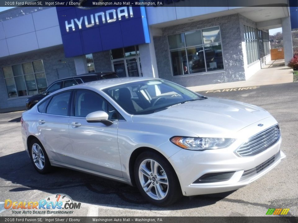 2018 Ford Fusion SE Ingot Silver / Ebony Photo #1