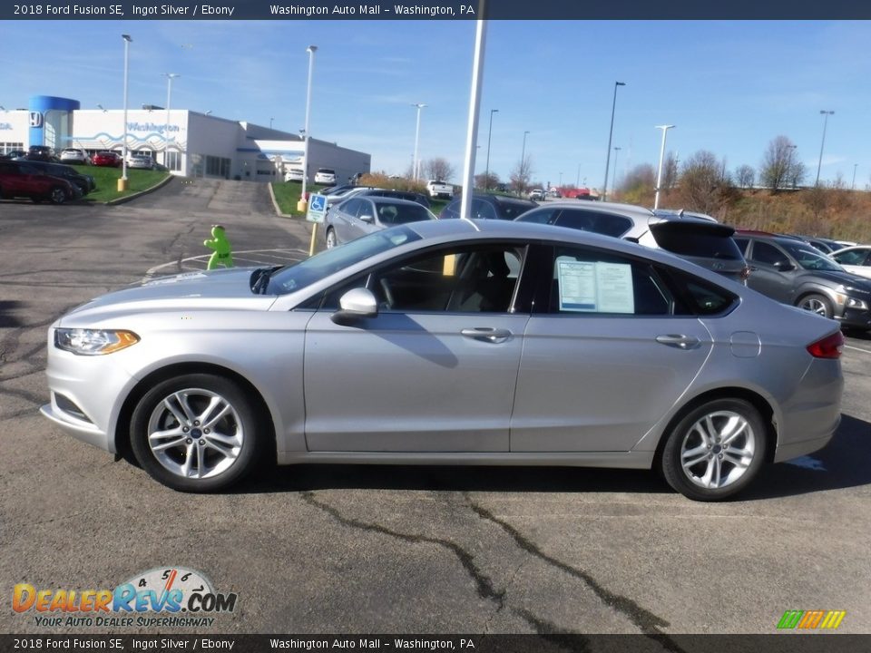 2018 Ford Fusion SE Ingot Silver / Ebony Photo #6