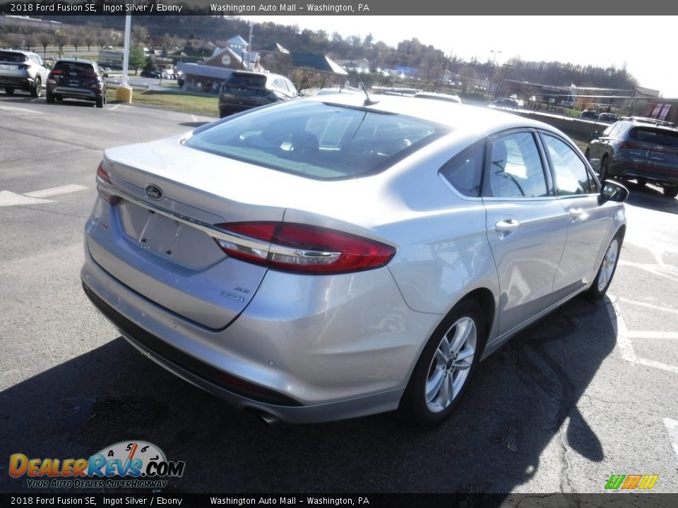 2018 Ford Fusion SE Ingot Silver / Ebony Photo #10