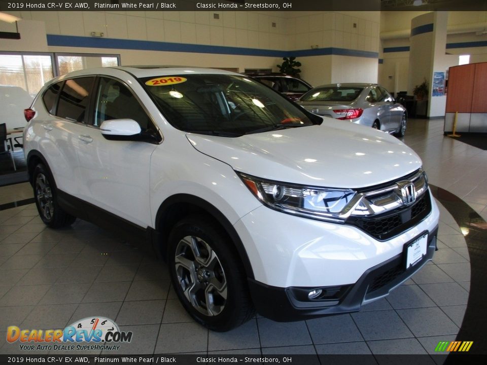 2019 Honda CR-V EX AWD Platinum White Pearl / Black Photo #3