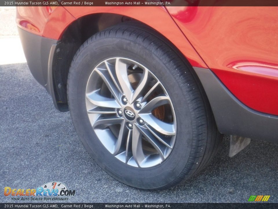 2015 Hyundai Tucson GLS AWD Garnet Red / Beige Photo #3