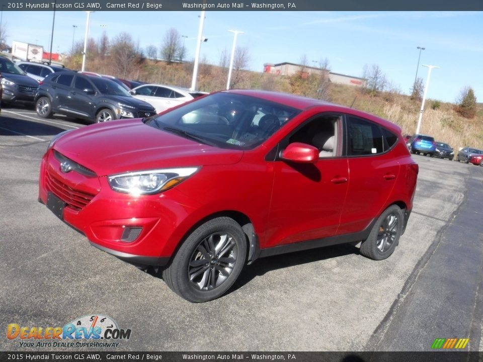 2015 Hyundai Tucson GLS AWD Garnet Red / Beige Photo #5
