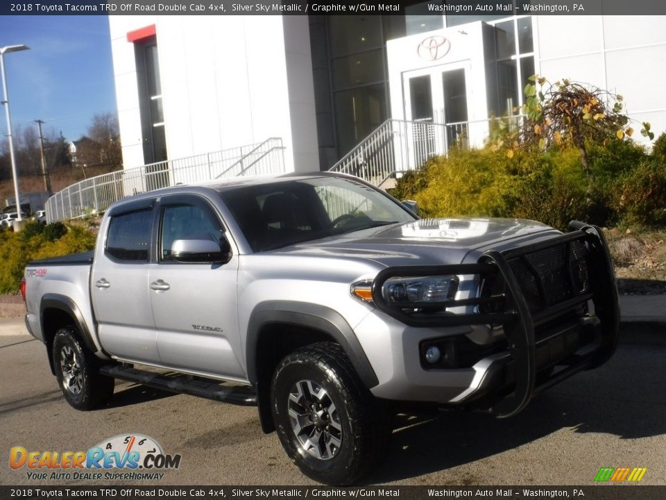 2018 Toyota Tacoma TRD Off Road Double Cab 4x4 Silver Sky Metallic / Graphite w/Gun Metal Photo #1