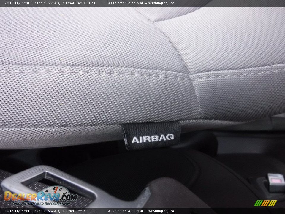 2015 Hyundai Tucson GLS AWD Garnet Red / Beige Photo #14