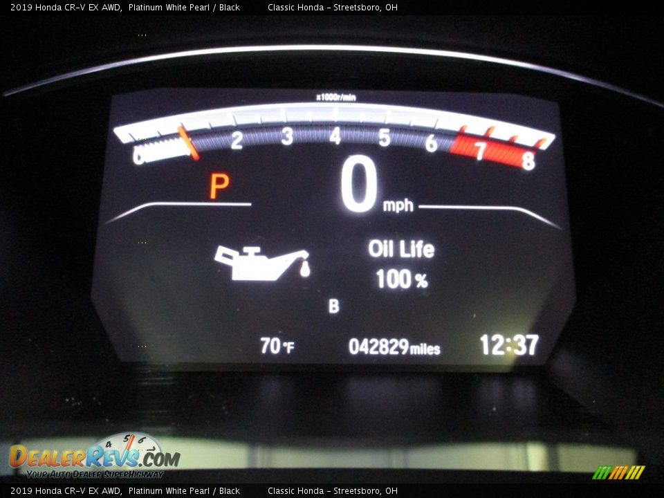 2019 Honda CR-V EX AWD Platinum White Pearl / Black Photo #33