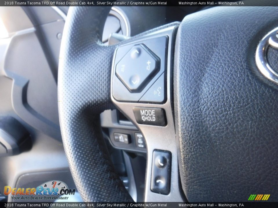 2018 Toyota Tacoma TRD Off Road Double Cab 4x4 Silver Sky Metallic / Graphite w/Gun Metal Photo #8