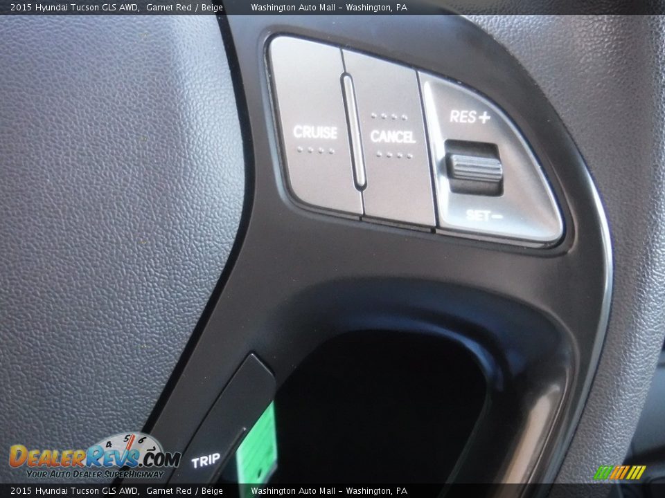2015 Hyundai Tucson GLS AWD Garnet Red / Beige Photo #23