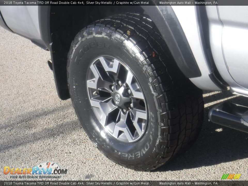2018 Toyota Tacoma TRD Off Road Double Cab 4x4 Silver Sky Metallic / Graphite w/Gun Metal Photo #11