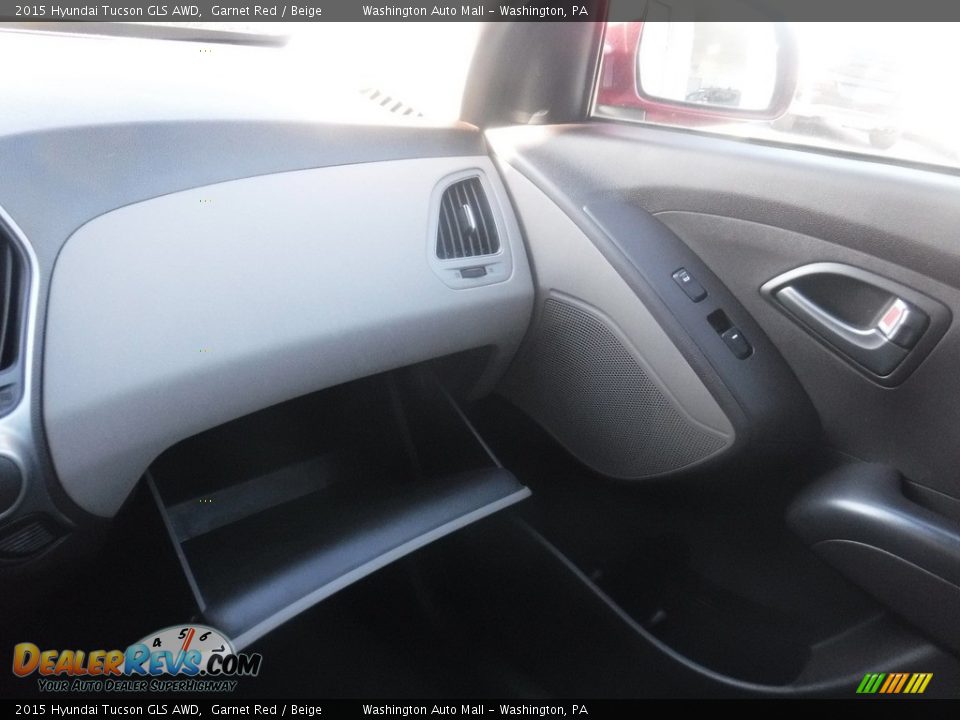 2015 Hyundai Tucson GLS AWD Garnet Red / Beige Photo #25