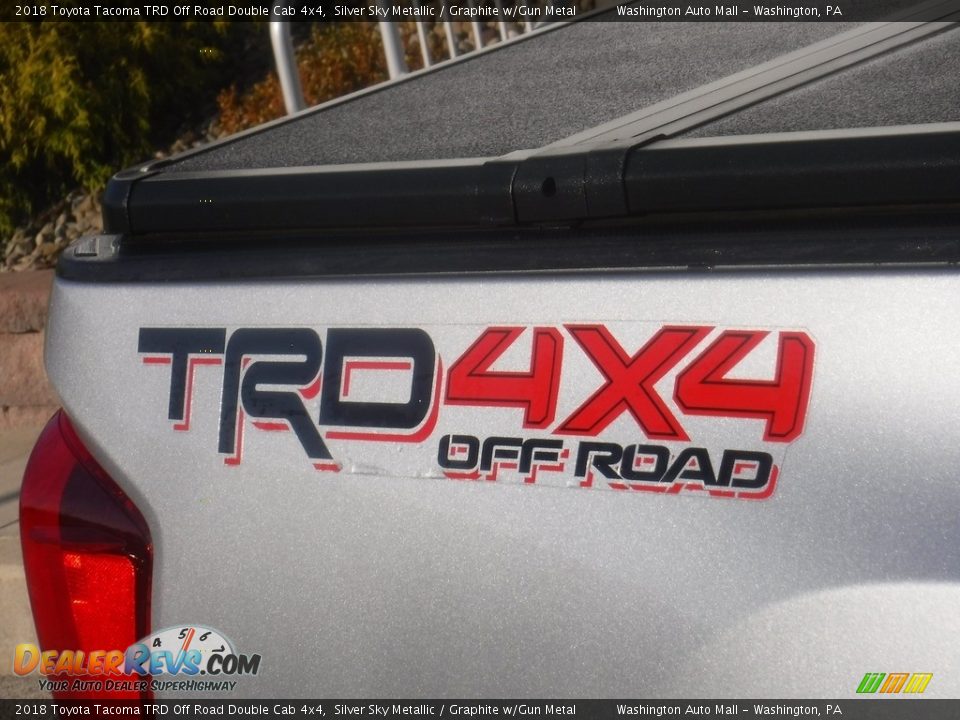 2018 Toyota Tacoma TRD Off Road Double Cab 4x4 Silver Sky Metallic / Graphite w/Gun Metal Photo #13