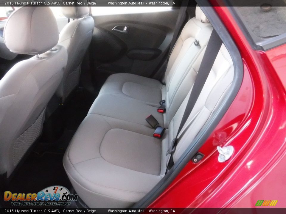 2015 Hyundai Tucson GLS AWD Garnet Red / Beige Photo #27