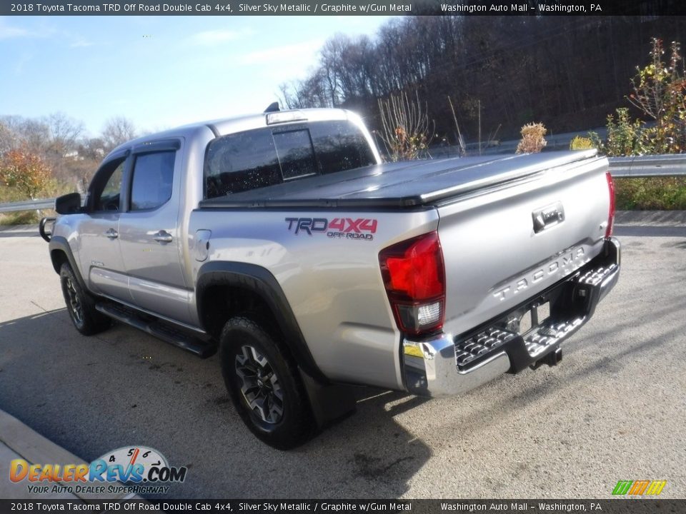 2018 Toyota Tacoma TRD Off Road Double Cab 4x4 Silver Sky Metallic / Graphite w/Gun Metal Photo #18