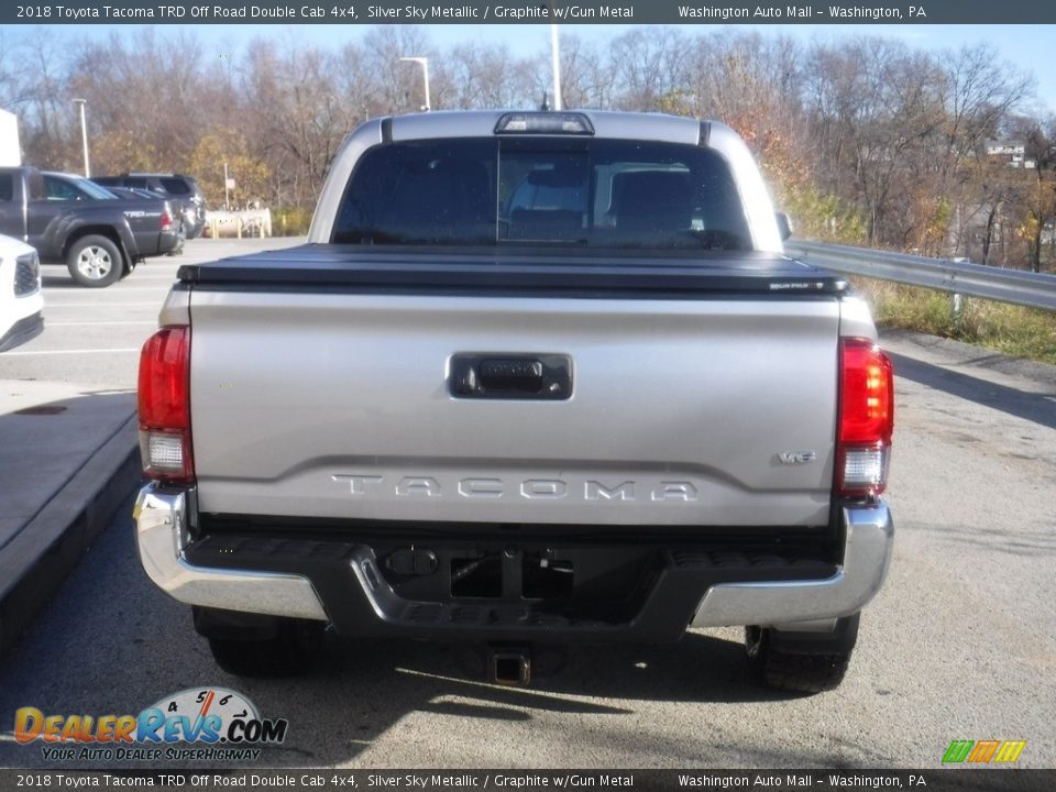 2018 Toyota Tacoma TRD Off Road Double Cab 4x4 Silver Sky Metallic / Graphite w/Gun Metal Photo #19