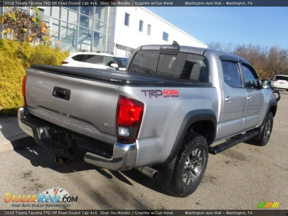 2018 Toyota Tacoma TRD Off Road Double Cab 4x4 Silver Sky Metallic / Graphite w/Gun Metal Photo #20