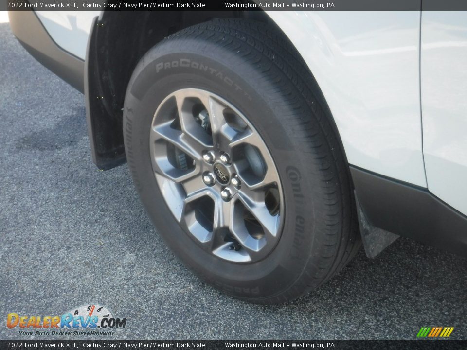2022 Ford Maverick XLT Cactus Gray / Navy Pier/Medium Dark Slate Photo #4