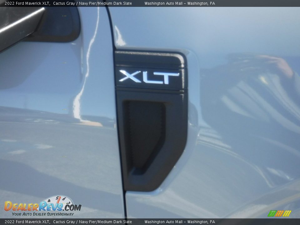2022 Ford Maverick XLT Cactus Gray / Navy Pier/Medium Dark Slate Photo #5