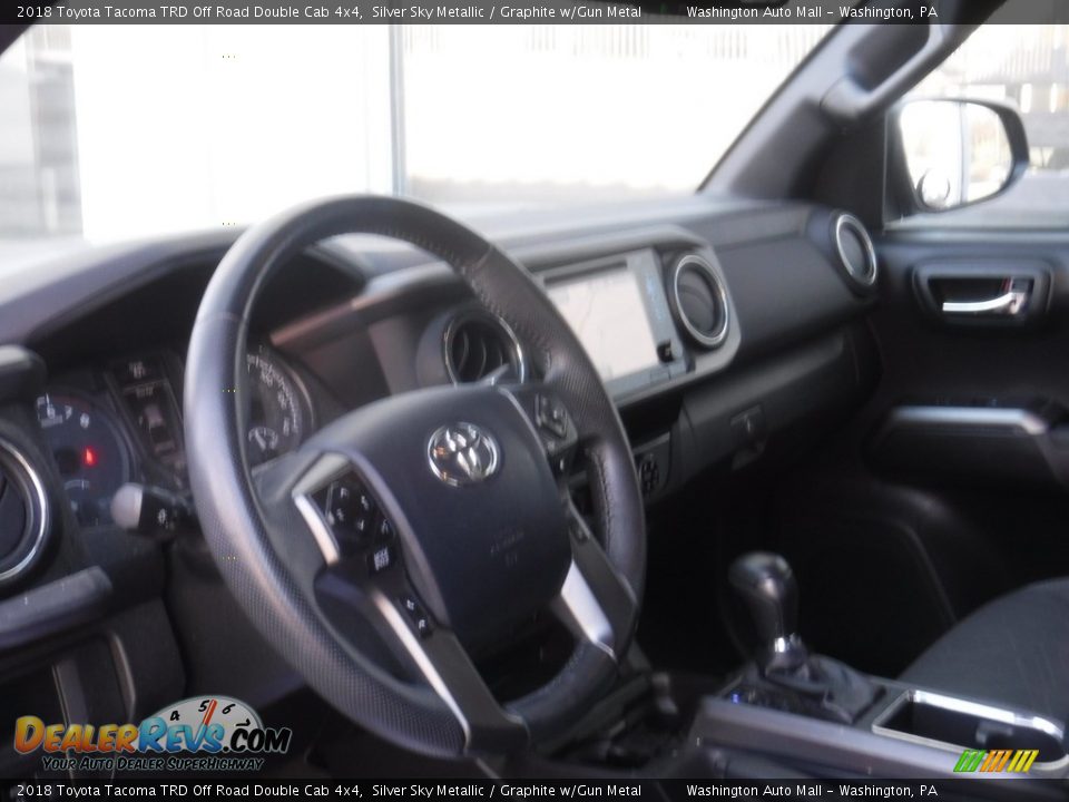 2018 Toyota Tacoma TRD Off Road Double Cab 4x4 Silver Sky Metallic / Graphite w/Gun Metal Photo #23
