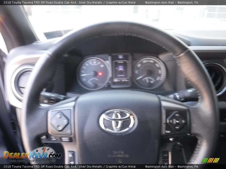 2018 Toyota Tacoma TRD Off Road Double Cab 4x4 Silver Sky Metallic / Graphite w/Gun Metal Photo #26