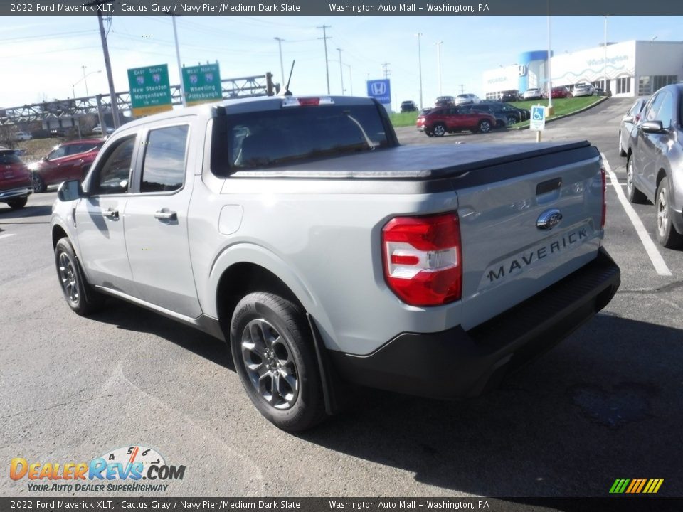 2022 Ford Maverick XLT Cactus Gray / Navy Pier/Medium Dark Slate Photo #10