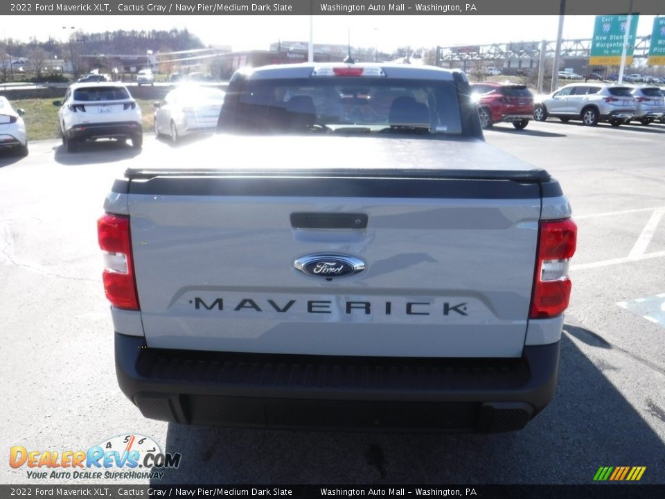 2022 Ford Maverick XLT Cactus Gray / Navy Pier/Medium Dark Slate Photo #11