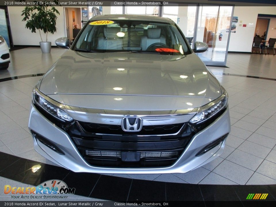 2018 Honda Accord EX Sedan Lunar Silver Metallic / Gray Photo #2