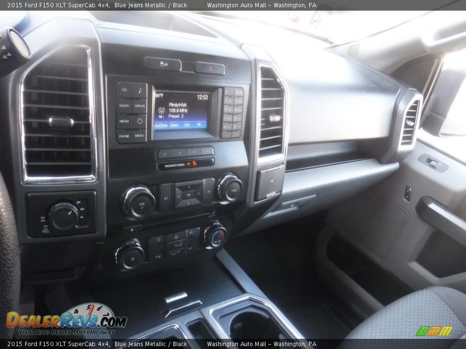 2015 Ford F150 XLT SuperCab 4x4 Blue Jeans Metallic / Black Photo #3