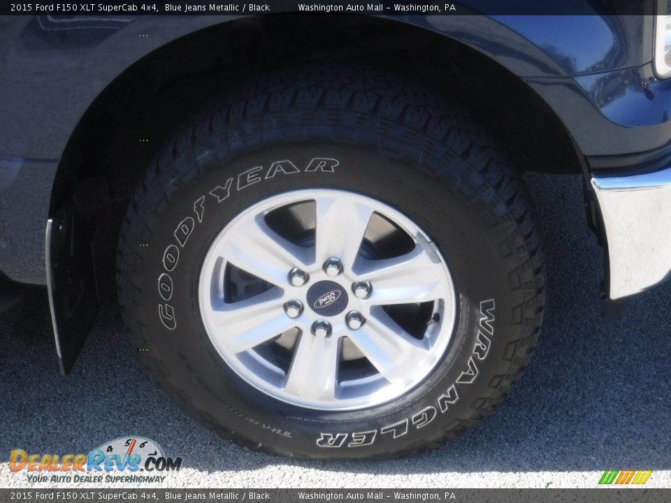 2015 Ford F150 XLT SuperCab 4x4 Blue Jeans Metallic / Black Photo #9