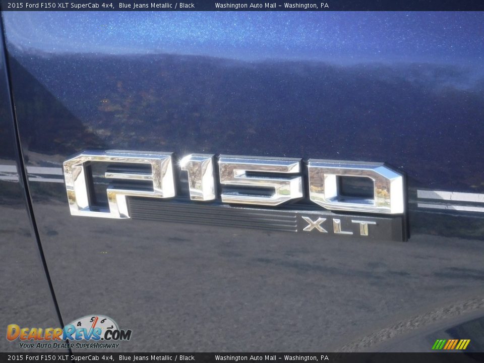 2015 Ford F150 XLT SuperCab 4x4 Blue Jeans Metallic / Black Photo #10