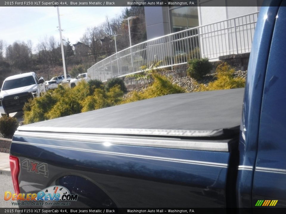 2015 Ford F150 XLT SuperCab 4x4 Blue Jeans Metallic / Black Photo #12