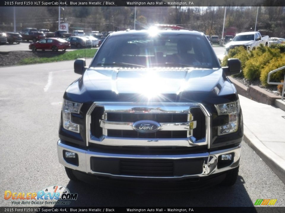 2015 Ford F150 XLT SuperCab 4x4 Blue Jeans Metallic / Black Photo #13