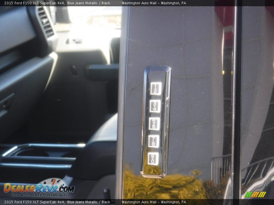 2015 Ford F150 XLT SuperCab 4x4 Blue Jeans Metallic / Black Photo #15