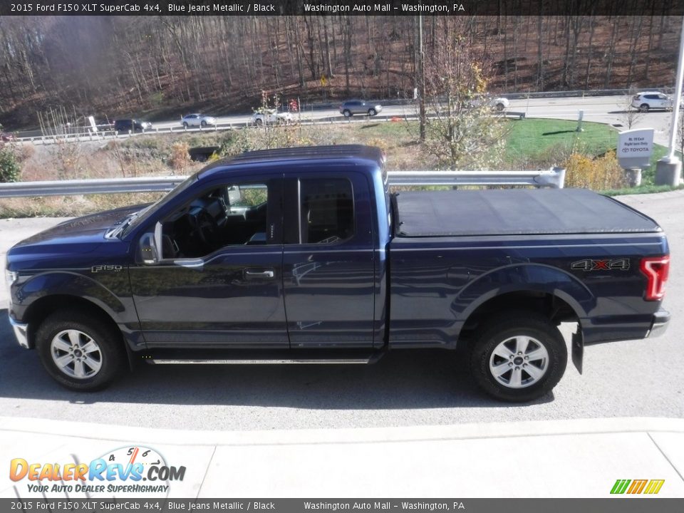 2015 Ford F150 XLT SuperCab 4x4 Blue Jeans Metallic / Black Photo #16
