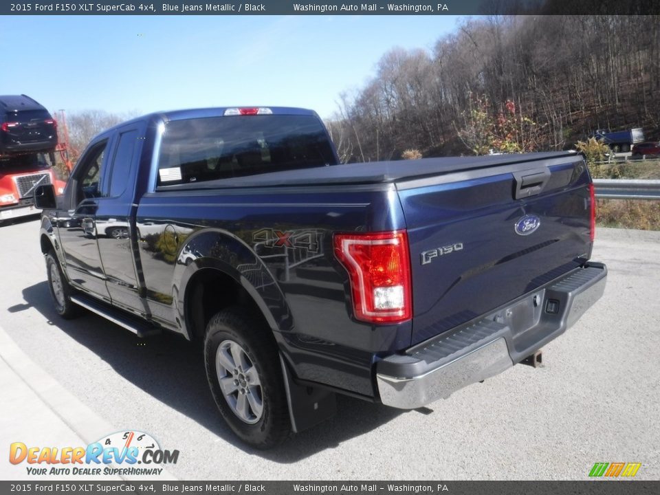 2015 Ford F150 XLT SuperCab 4x4 Blue Jeans Metallic / Black Photo #17
