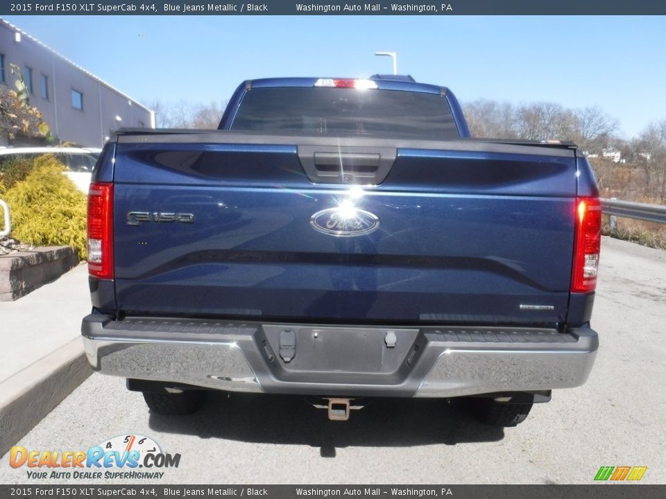 2015 Ford F150 XLT SuperCab 4x4 Blue Jeans Metallic / Black Photo #18