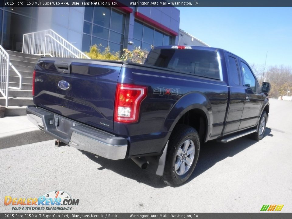 2015 Ford F150 XLT SuperCab 4x4 Blue Jeans Metallic / Black Photo #19