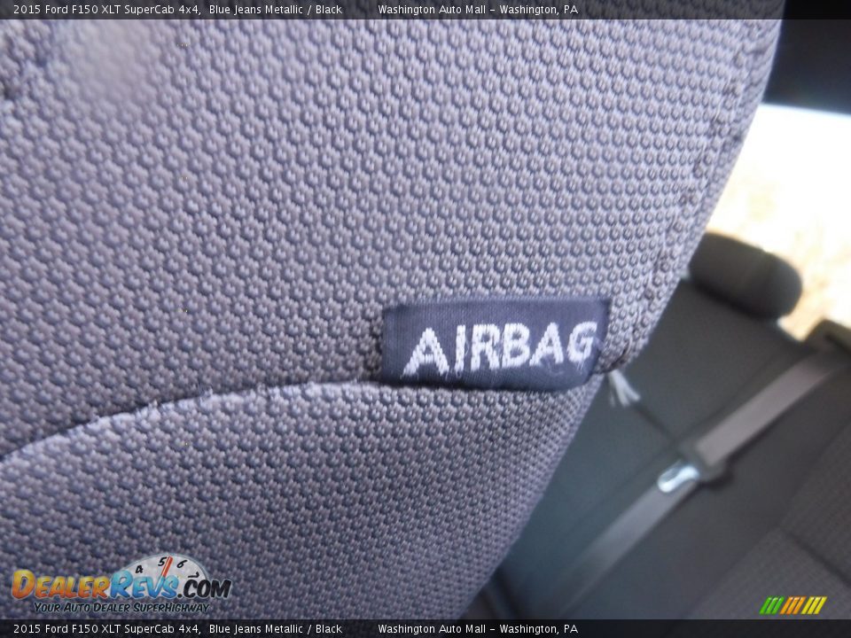 2015 Ford F150 XLT SuperCab 4x4 Blue Jeans Metallic / Black Photo #25
