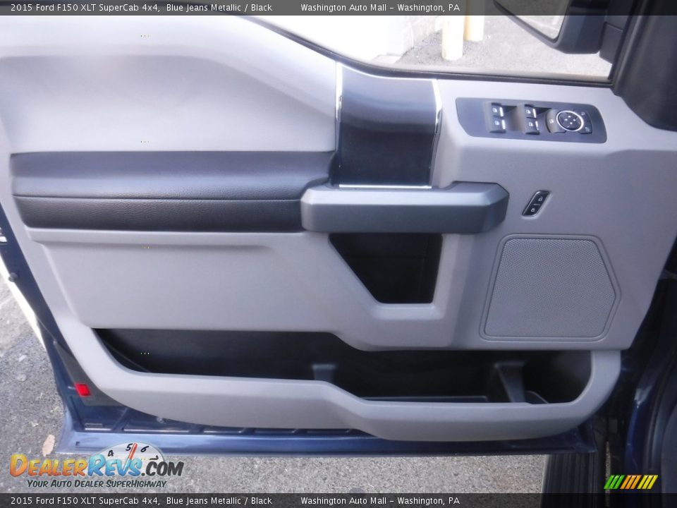 2015 Ford F150 XLT SuperCab 4x4 Blue Jeans Metallic / Black Photo #26