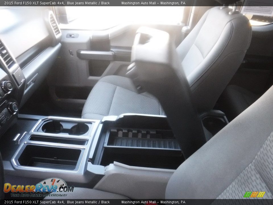 2015 Ford F150 XLT SuperCab 4x4 Blue Jeans Metallic / Black Photo #28