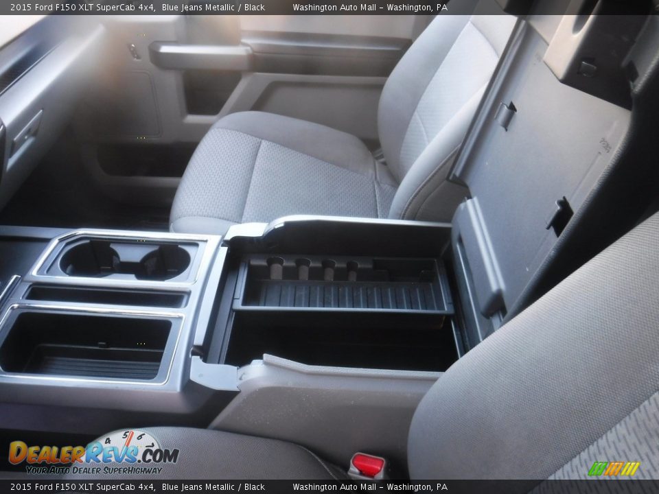 2015 Ford F150 XLT SuperCab 4x4 Blue Jeans Metallic / Black Photo #29