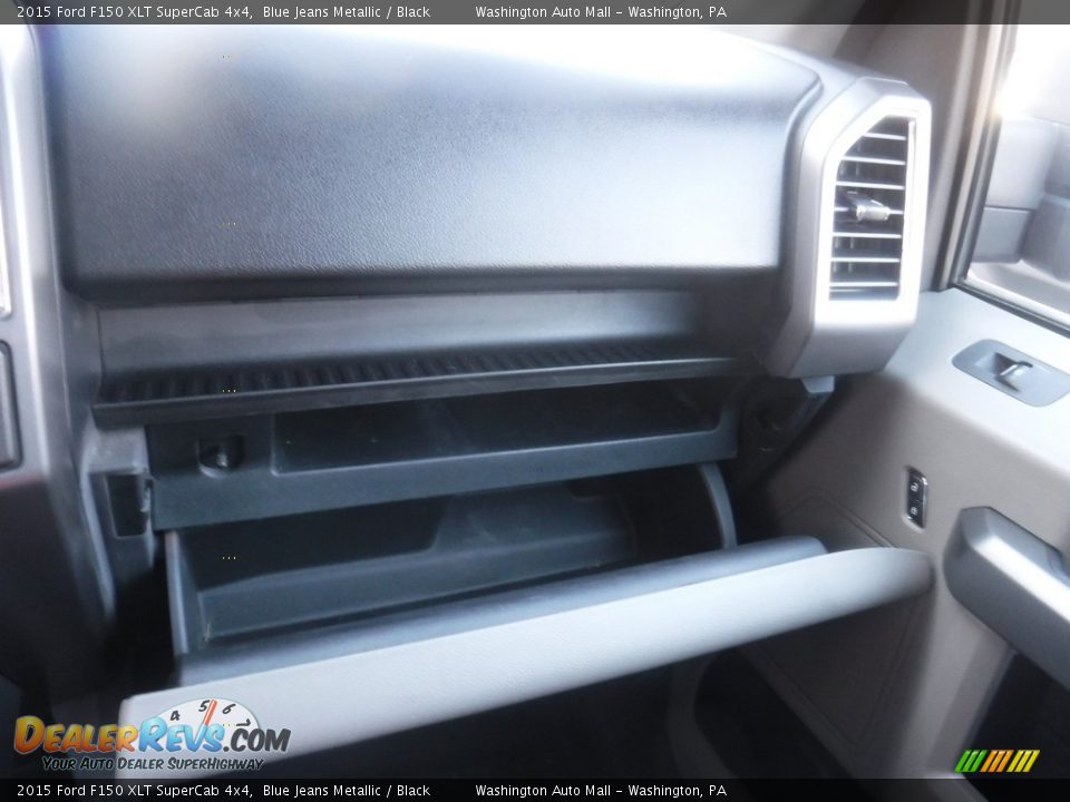 2015 Ford F150 XLT SuperCab 4x4 Blue Jeans Metallic / Black Photo #31